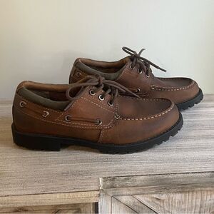 Chaps Brown Leather Shoes